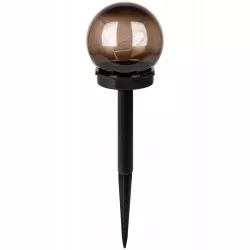 Lampa ogrodowa Kula solarna LED 10 cm wbijana naziemna czarna gwiazdki-5904703018919