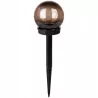 Lampa ogrodowa Kula solarna LED 10 cm wbijana naziemna czarna gwiazdki-5904703018919