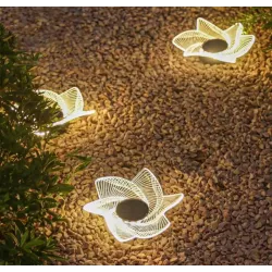 Lampa ogrodowa solarna wbijana KWIATEK LED naziemna lampka czujnik-5904703018865