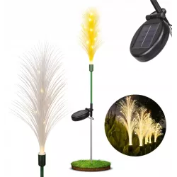 LAMPKA SOLARNA OGRODOWA trawa WBIJANA 80cm LED DO OGRODU czujnik zmierzch-5904703018896