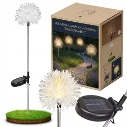 Lampki Solarne do Ogrodu Dmuchawiec LED Wbijane z Czujnikiem Wodoodporne-5904703018889