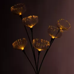 Lampki Solarne do Ogrodu Kwiatki LED Wbijane z Czujnikiem Wodoodporne-5904703018872