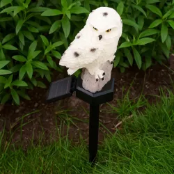 Lampki Solarne do Ogrodu Sowa LED Wbijane z Czujnikiem Wodoodporne-5904703023906