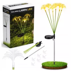 Lampki Solarne do Ogrodu Meduza LED Wbijane z Czujnikiem Wodoodporne-5904703023920