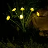 Lampki Solarne do Ogrodu Grzybki LED Wbijane z Czujnikiem Wodoodporne-5904703023937