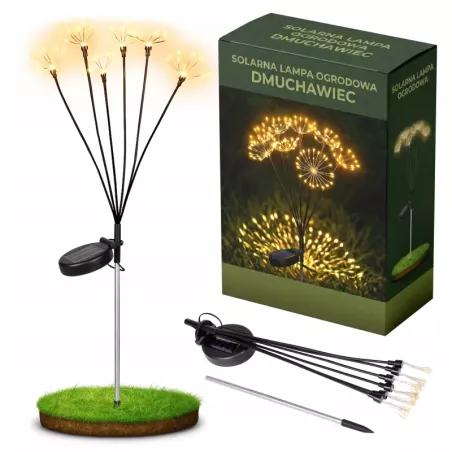 Lampki Solarne do Ogrodu Stokrotki LED Wbijane z Czujnikiem Wodoodporne-5904703023944