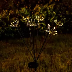 Lampki Solarne do Ogrodu Stokrotki LED Wbijane z Czujnikiem Wodoodporne-5904703023944
