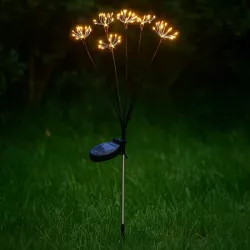 Lampki Solarne do Ogrodu Stokrotki LED Wbijane z Czujnikiem Wodoodporne-5904703023944