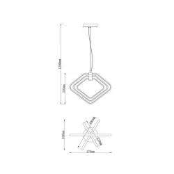 LAMPA SUFITOWA LED 39W 4000K 4200LM CZARNY DESIGN-5904703011385