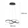 Lampa LED Sufitowa Wisząca Plafon Żyrandol 4000K biały neutralny-5904703011392