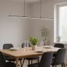 Lampa sufitowa wisząca 120cm 4000K LED ŻYRANDOL czarny Mocne jasne światło-5904703011422