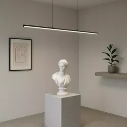 Lampa sufitowa wisząca 120cm 4000K LED ŻYRANDOL czarny Mocne jasne światło-5904703011422