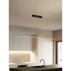 Lampa sufitowa wisząca 120cm 4000K LED ŻYRANDOL czarny Mocne jasne światło-5904703011422