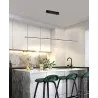 Lampa sufitowa wisząca 120cm 4000K LED ŻYRANDOL czarny Mocne jasne światło-5904703011422