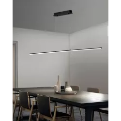 Lampa sufitowa wisząca 120cm 4000K LED ŻYRANDOL czarny Mocne jasne światło-5904703011422