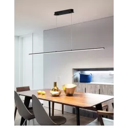 Lampa sufitowa wisząca 120cm 4000K LED ŻYRANDOL czarny Mocne jasne światło-5904703011422