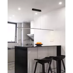 Lampa sufitowa wisząca 120cm 4000K LED ŻYRANDOL czarny Mocne jasne światło-5904703011422