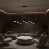 Lampa sufitowa wisząca żyrandol LED do Pokoju Nowoczesny 4000K 100cm czarny-5904703011408