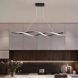 Lampa sufitowa wisząca żyrandol LED do Pokoju Nowoczesny 4000K 100cm czarny-5904703011408
