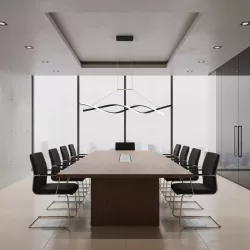 Lampa sufitowa wisząca żyrandol LED do Pokoju Nowoczesny 4000K 100cm czarny-5904703011408