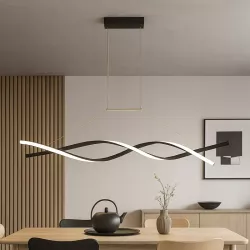 Lampa sufitowa wisząca żyrandol LED do Pokoju Nowoczesny 4000K 100cm czarny-5904703011408