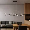 Lampa sufitowa wisząca żyrandol LED do Pokoju Nowoczesny 4000K 100cm czarny-5904703011408
