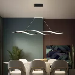 Lampa sufitowa wisząca żyrandol LED do Pokoju Nowoczesny 4000K 100cm czarny-5904703011408