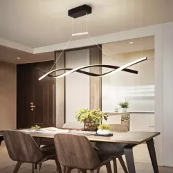 Lampa sufitowa wisząca żyrandol LED do Pokoju Nowoczesny 4000K 100cm czarny-5904703011408