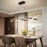 Lampa sufitowa wisząca żyrandol LED do Pokoju Nowoczesny 4000K 100cm czarny-5904703011408