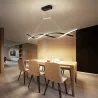 Lampa sufitowa wisząca żyrandol LED do Pokoju Nowoczesny 4000K 100cm czarny-5904703011408