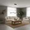 Lampa sufitowa wisząca żyrandol LED do Pokoju Nowoczesny 4000K 100cm czarny-5904703011408