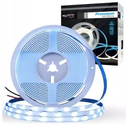 Taśma LED NEON COB Linia 12V 6500K 50W 5M Rolka Pasek Zimny Nie Mruga-5904703025627