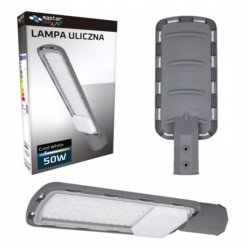 LAMPA ULICZNA LED 50W LATARNIA PRZEMYSŁOWA ZEWNĘTRZNA IP65 230V NA PARKING-5908263383418