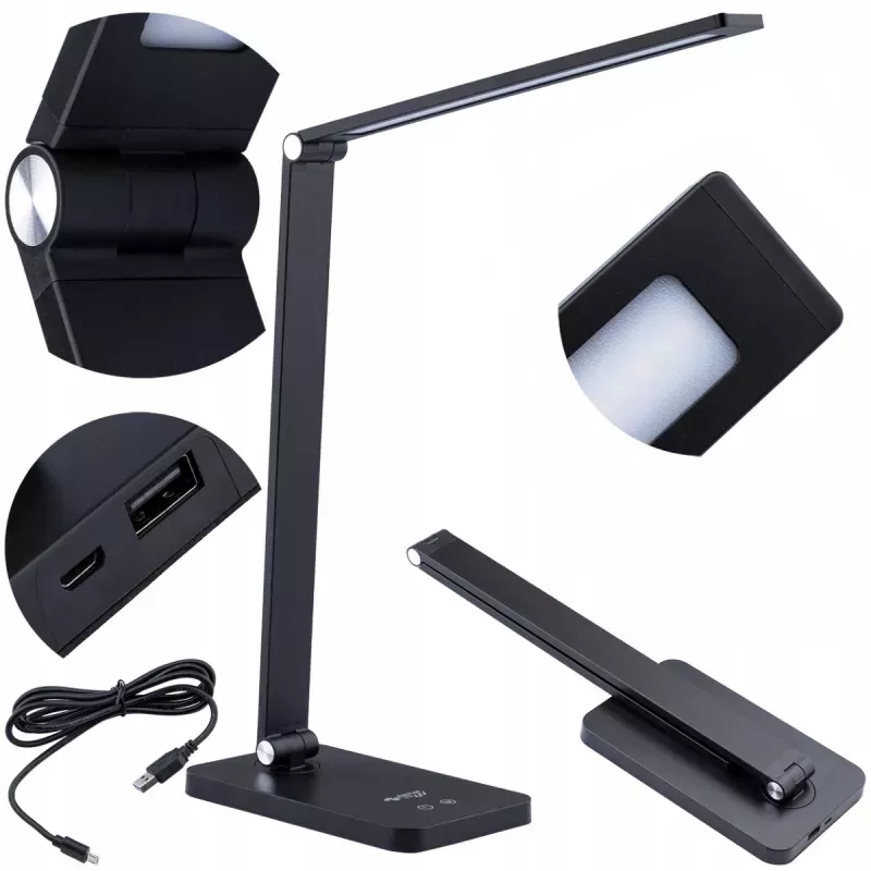 LAMPKA na BIURKO biurkowa nocna szkolna SZKOLNA DOTYKOWA CCT USB REGULACJA-5908263383852