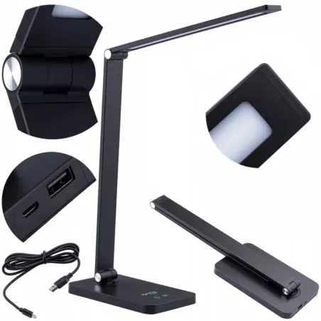 LAMPKA na BIURKO biurkowa nocna szkolna SZKOLNA DOTYKOWA CCT USB REGULACJA-5908263383852