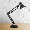 Lampka LED Biurkowa Kreślarska Szkolna Regulowana Czarna Stojąca E27 Klips-5908263384309