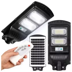 LAMPA SOLARNA ULICZNA 100W LED Z CZUJNIKIEM RUCHU I ZMIERZCHU PILOT-5908263383968