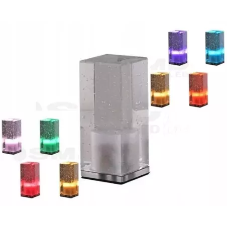 LAMPKA STOŁOWA BIURKOWA NOCNA LED CRISTAL 3W RGB USB-5904703007487