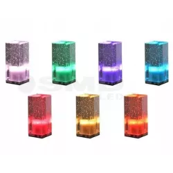 LAMPKA STOŁOWA BIURKOWA NOCNA LED CRISTAL 3W RGB USB-5904703007487