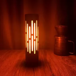 LAMPKA STOŁOWA DOTYKOWA LED akumulator NOCNA płomień USB-C 1800K BIURKOWA-5904703007470