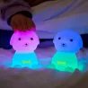 LAMPKA NOCNA DLA DZIECI PIESEK MIĘKKA KOLOROWA RGB LED USB SILIKONOWA-5904703014751