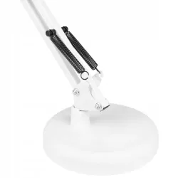LAMPKA BIURKOWA KREŚLARSKA SZKOLNA BIURKO LED E27 REGULOWANA BIAŁA-5904703012917