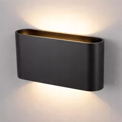Kinkiet ścienny lampa wewnętrzna LED G9 czarna-5908263383487