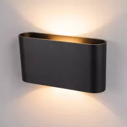 Kinkiet ścienny lampa wewnętrzna LED G9 czarna-5908263383487