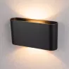 Kinkiet ścienny lampa wewnętrzna LED G9 czarna-5908263383487