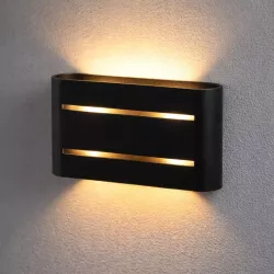 Kinkiet ścienny wewnętrzny lampa LED G9 LOFT czarna-5908263383470