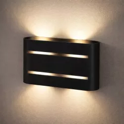 Kinkiet ścienny wewnętrzny lampa LED G9 LOFT czarna-5908263383470