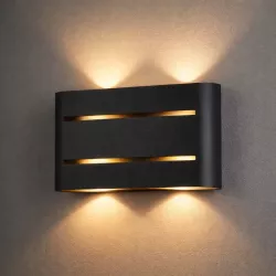 Kinkiet ścienny wewnętrzny lampa LED G9 LOFT czarna-5908263383470