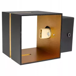 Kinkiet ścienny wewnętrzny lampa ścienna LED G9 złoty czarny-5908263382107