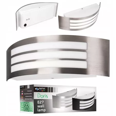 Kinkiet zewnętrzny lampa ogrodowa zewnętrzna elewacyjna ścienna E27 LED-5903002033746